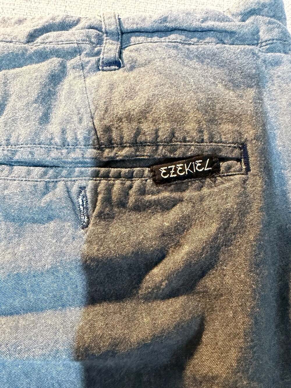 Ezekiel Shorts Blue Denim Chino
